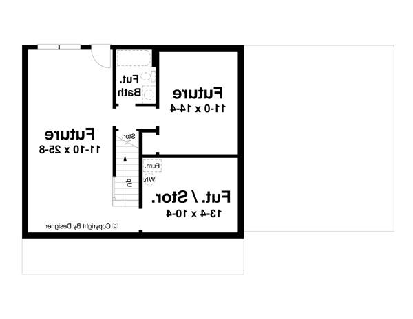 Lower Level image of MORGAN-C House Plan